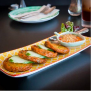 Fish Cakes with Thai on Ferry Special Sauce